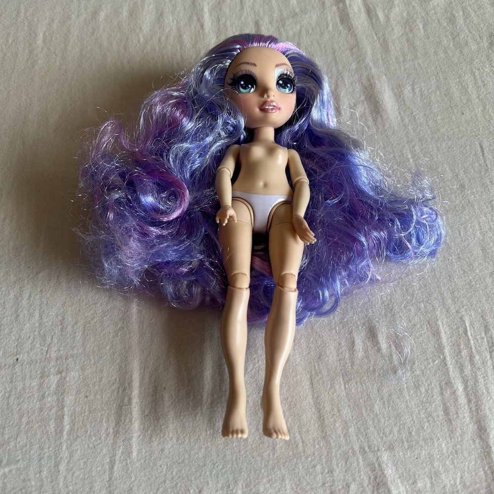 Rainbow High Winter Break Violet Willow Purple Articulated Fashion Nude Doll